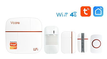 Tuya Wifi+4G/GSM Smart Alarm sytem-Vcare5T